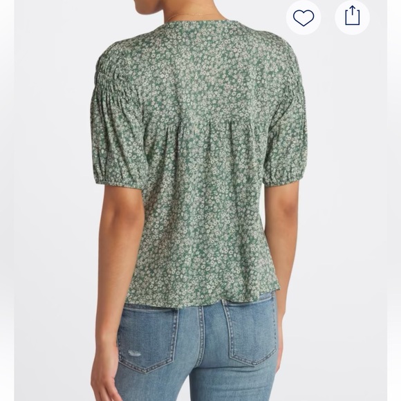 Mason & Belle Janei Short Sleeve Knit Top 🌸 NWT Gorgeous Color & Design/Details - Picture 2 of 15